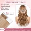 SEGO Tape Extensions Human Hair Hairpiece 20 Pieces 100% Remy Hair Skin Weft 55 cm - 30 g #06 view 4