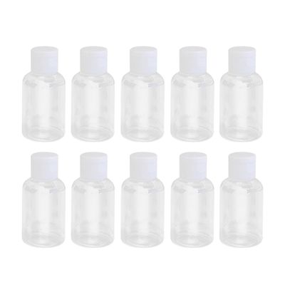 IWOWHERO 10-Pack 50 mL Travel Bottles with Flip-Top Caps