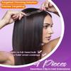 LaaVoo Invisible Clip-In Extensions, Brown Ombre, Remy Human Hair, 45 cm, 4 pcs, 90 g, #8/16/8 view 2