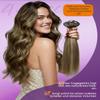 LaaVoo Invisible Clip-In Extensions, Brown Ombre, Remy Human Hair, 45 cm, 4 pcs, 90 g, #8/16/8 view 3