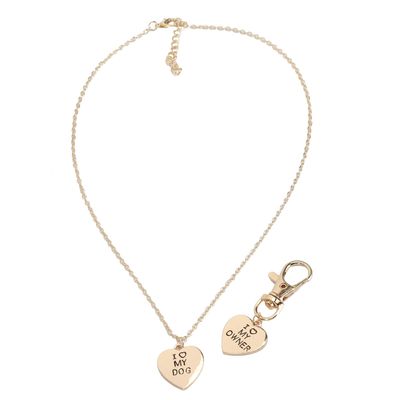 SAXOJONON Dog Bone Pendant Set