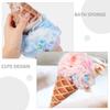 Ice Cream-Shaped Shower Sponge with Hanging Loop view 3