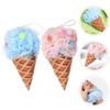 Ice Cream-Shaped Shower Sponge with Hanging Loop view 4
