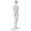 PENIKOKO Human Acupuncture Model, White Plastic, with Point Guide and Meridian System view 1