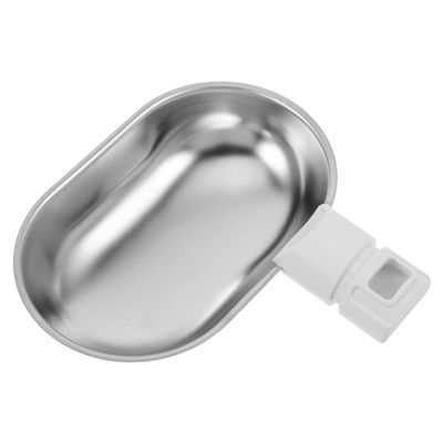 Stainless Steel Drinking Bowl for Cats, Silver