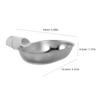 Stainless Steel Drinking Bowl for Cats, Silver view 2