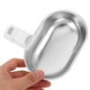 Stainless Steel Drinking Bowl for Cats, Silver view 4