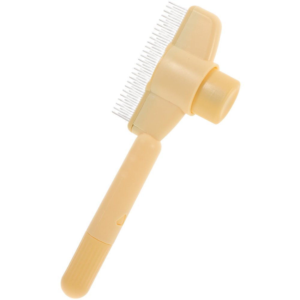 iplusmile Self-Cleaning Dog and Cat Comb with Ergonomic Handle