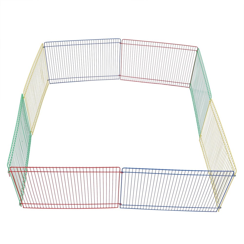 8-Piece Small Animal Playpen for Mice and Hamsters, Iron Wire