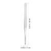 DECORNIJIA 4-Piece Stainless Steel Tweezer Set, Straight and Blunt-Tip Tweezers with Serrated Tips, Non-Slip Grip view 2