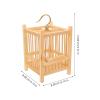 Homoyoyo Small Square Bamboo Insect Cage with Copper, Compact and Portable for Children, for Safely Keeping Grasshoppers and Crickets view 2