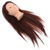 Hairdresser Mannequin Practice Head with Human Hair, Heat-Resistant view 1