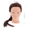 Hairdresser Mannequin Practice Head with Human Hair, Heat-Resistant view 2