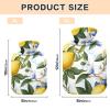 Hot Water Bottle with Soft Cover, for Menstrual Cramps, Pain Relief, Small, Lemon Blue view 3