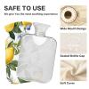 Hot Water Bottle with Soft Cover, for Menstrual Cramps, Pain Relief, Small, Lemon Blue view 4