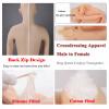 CRODRES Crossdresser Silicone Bodysuit with Breast Plate, Ivory, E Cup view 3