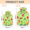 Medium Hot Water Bottle with Soft Cover, Cute Tractor Design view 3