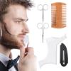 Beard Shaping Template Comb and Scissors Set view 2
