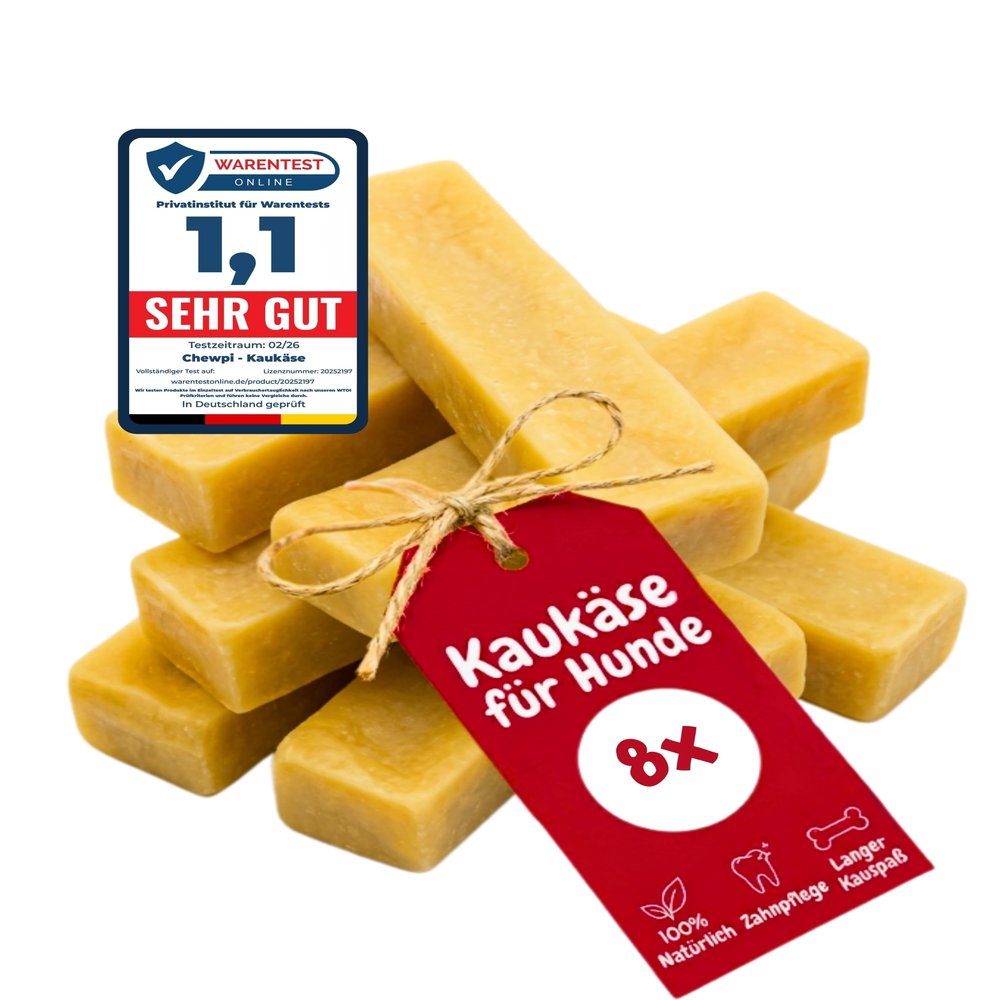 Dog Cheese Chews S - 8-Pack - 100% Natural Cheese Sticks