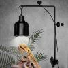 Reptile Lamp Stand with Suction Cups, 5 kg Capacity, Adjustable 23–28.5 cm Width and 40.5–70 cm Height view 2