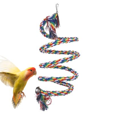 Interactive Colorful Bird Rope Swing Toy