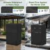 HUANGING 420D Fire Pit Column Cover, Tear-Resistant, Windproof, Foldable view 3