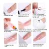 Gel Nail Extension Set, 15 ml, 7 Colors, with UV Lamp, File and Nail Clip view 3