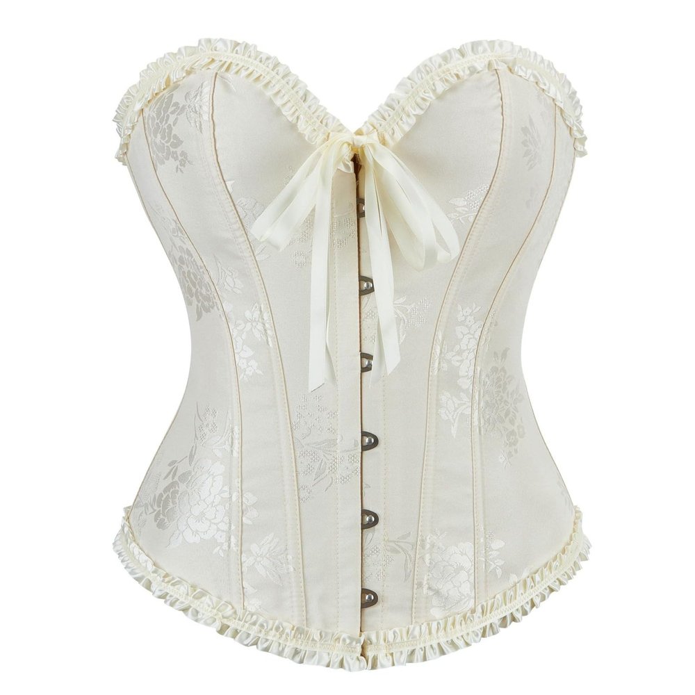 Gothic Corset Dress, Overbust Bustier, Burlesque Costume