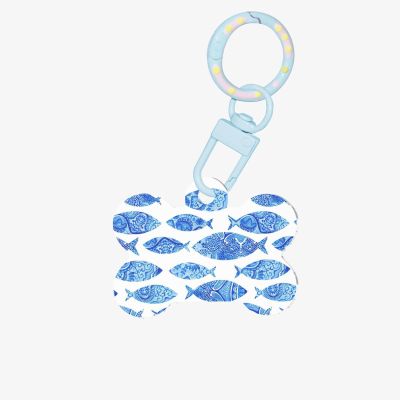 Fish Painting Print Acrylic Dog Bone Ornament