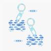 Fish Painting Print Acrylic Dog Bone Ornament view 3