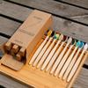 FILFEEL Bamboo Toothbrush with Soft Bristles, Natural Bamboo Charcoal, Non-Slip Handle (3-Pack) view 3