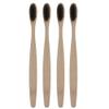 FILFEEL Bamboo Toothbrush with Soft Bristles, Natural Bamboo Charcoal, Non-Slip Handle (3-Pack) view 4