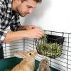 Rabbit Hay Dispenser and Feeder, Foldable Feeding Station view 2