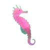 Silicone Glowing Seahorse Model for Aquarium and Pond - Pink Shine Effect view 4