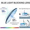 Smart Zoom Progressive Reading Glasses, Blue-Light Blocking, Red, 1.5x view 4