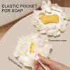 Bath Loofah Shower Scrubber with Soap Pocket view 3