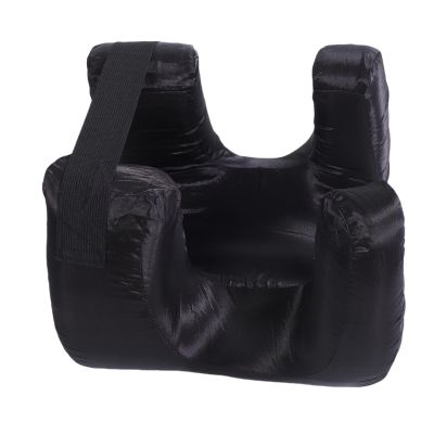 Eminchu Silk Fabric Face Pillow, Slow-Rebound Memory Foam Training Cushion for Neck and Shoulder Relief, Black