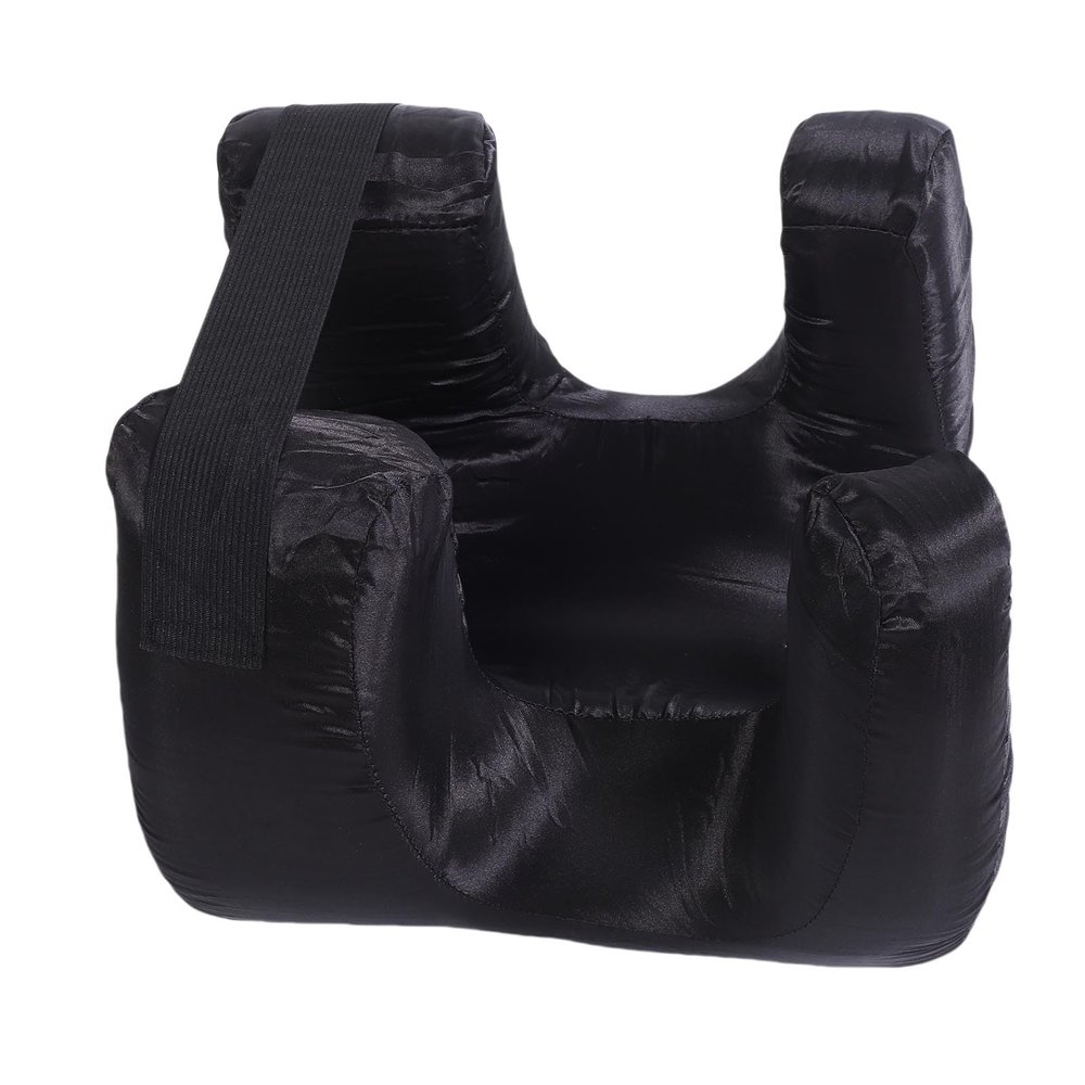 Eminchu Silk Fabric Face Pillow, Slow-Rebound Memory Foam Training Cushion for Neck and Shoulder Relief, Black