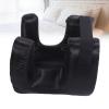 Eminchu Silk Fabric Face Pillow, Slow-Rebound Memory Foam Training Cushion for Neck and Shoulder Relief, Black view 2