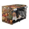 RPLIFE Autumn Pumpkin Fruits Dog Crate Cover (S-XL), UV-Resistant Pet Crate Cover with Mesh Windows, Reduces Barking, Size M view 2