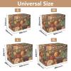 RPLIFE Autumn Pumpkin Fruits Dog Crate Cover (S-XL), UV-Resistant Pet Crate Cover with Mesh Windows, Reduces Barking, Size M view 3