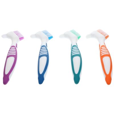 Double-Sided Denture Brush, 4-Pack