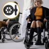 VICASKY 2-Pack 6-Inch Black Front Replacement Wheels for Wheelchairs and Walkers view 3