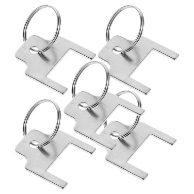 770301 Iron Dispenser Keys, Silver, 5-Pack for Commercial Use