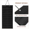 IWOWHERO Hair Clip and Bow Organizer, Black Wall-Mounted Felt Hanging Storage Display view 3