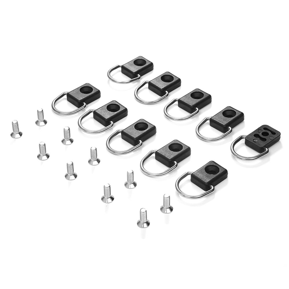 RASTKY 10-Piece Black Canoe Fishing Gear Kit with M6 Screws and Bungee Accessories