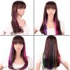 HAJHI Glitter Hair Tinsel Clip-Ins, 12 Pieces, Straight Bronze Highlights, 49 cm view 3