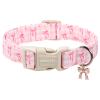 ARING PET Dog Collar with Pink Bow Pattern view 1