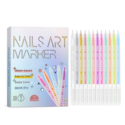 12-Piece Nail Art Graffiti Pen Set