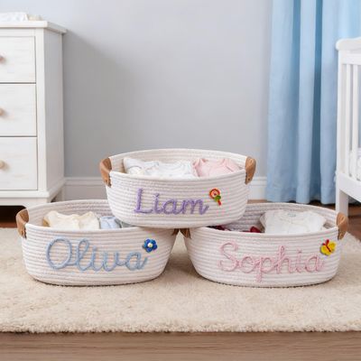 Personalized Pet Toy Basket with Name